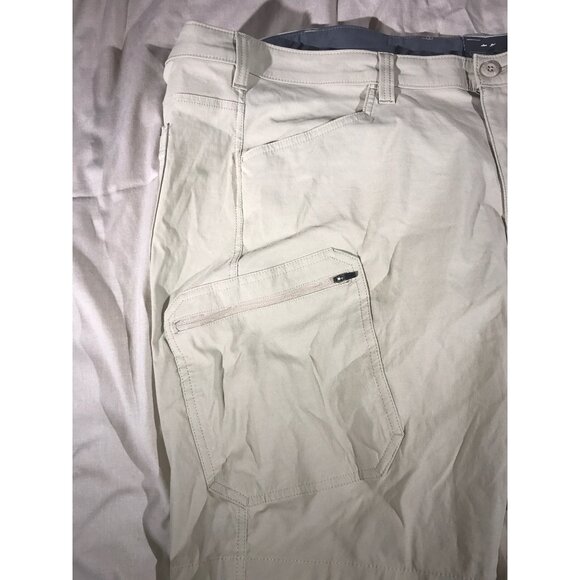 Eddie Bauer Men's "Live Your Adventure" Beige Active Shorts - Picture 5 of 7